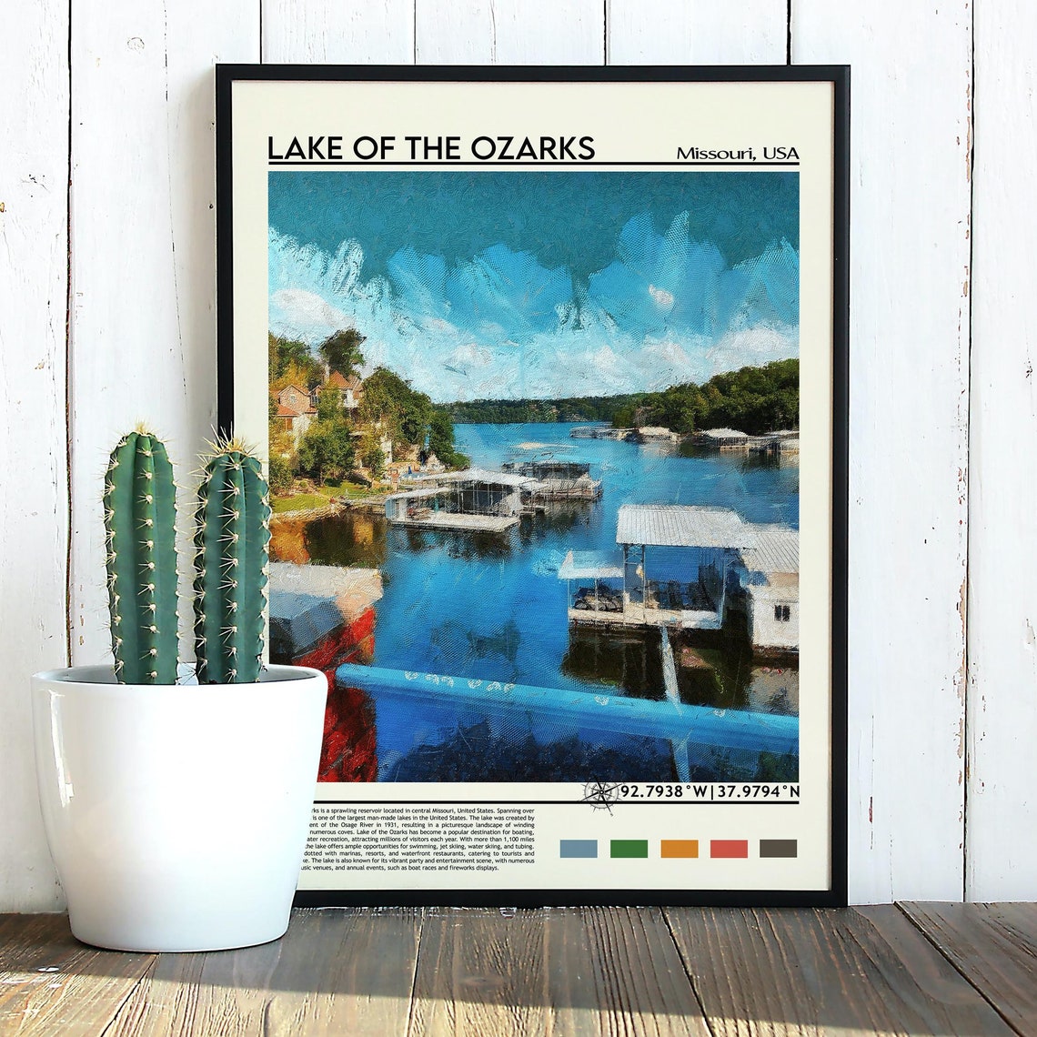 Lake Of The Ozarks Print Lake Of The Ozarks Wall Art Lake Of The Ozarks Poster Lake Of The Ozarks Photo Lake Of The Ozarks Artwork - Image 5