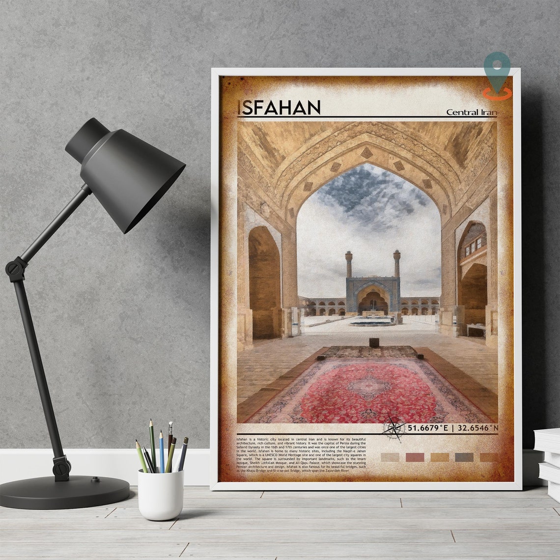 Isfahan Print Isfahan Poster Isfahan Wall Art Isfahan Travel Isfahan Art Print Isfahan Artwork Isfahan Photo Isfahan Iran Print - Image 4