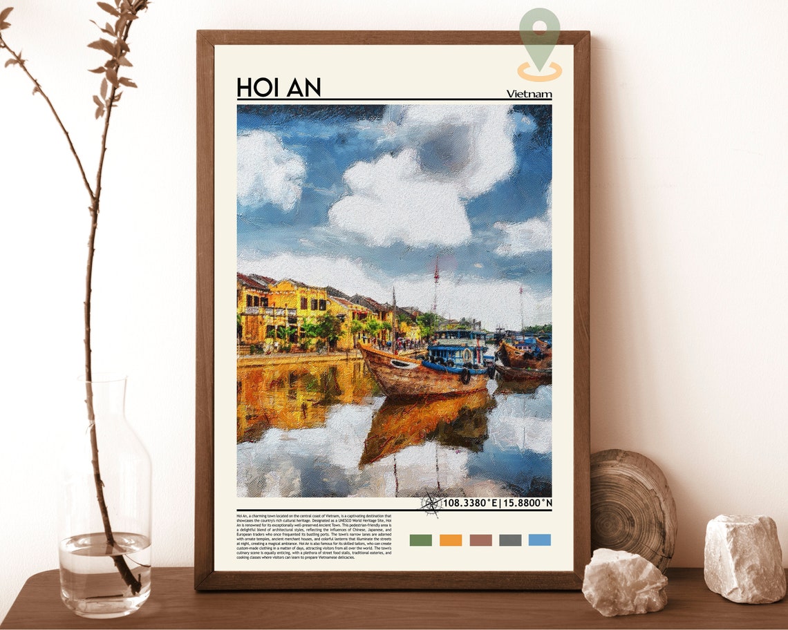 Hoi An Print Hoi An Poster Hoi An Wall Art Hoi An Travel Print Hoi An Art Print Hoi An Artwork Hoi An Photo Vietnam Print Hanoi Art