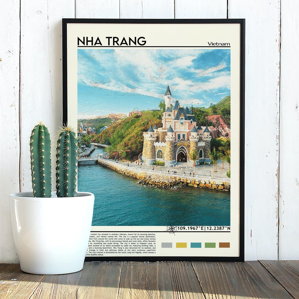 Nha Trang Print Nha Trang Wall Art Nha Trang Poster Nha Trang Photo Nha Trang Poster Print Nha Trang Decor Vietnam Poster Print - Image 3