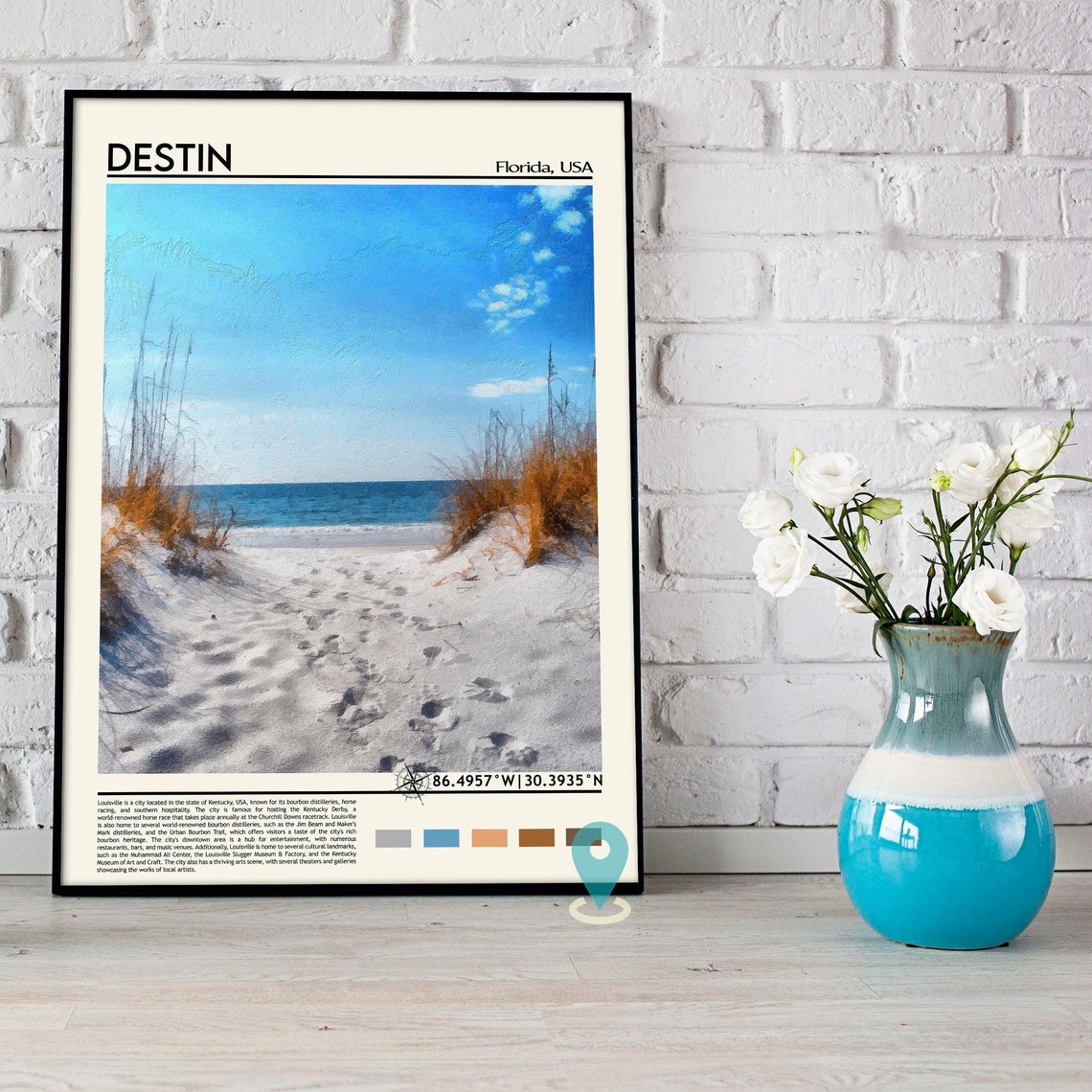 Destin Print Destin Poster Destin Wall Art Destin Travel Destin Art Print Destin Artwork Destin Photo Destin Florida Print Okaloosa - Image 5