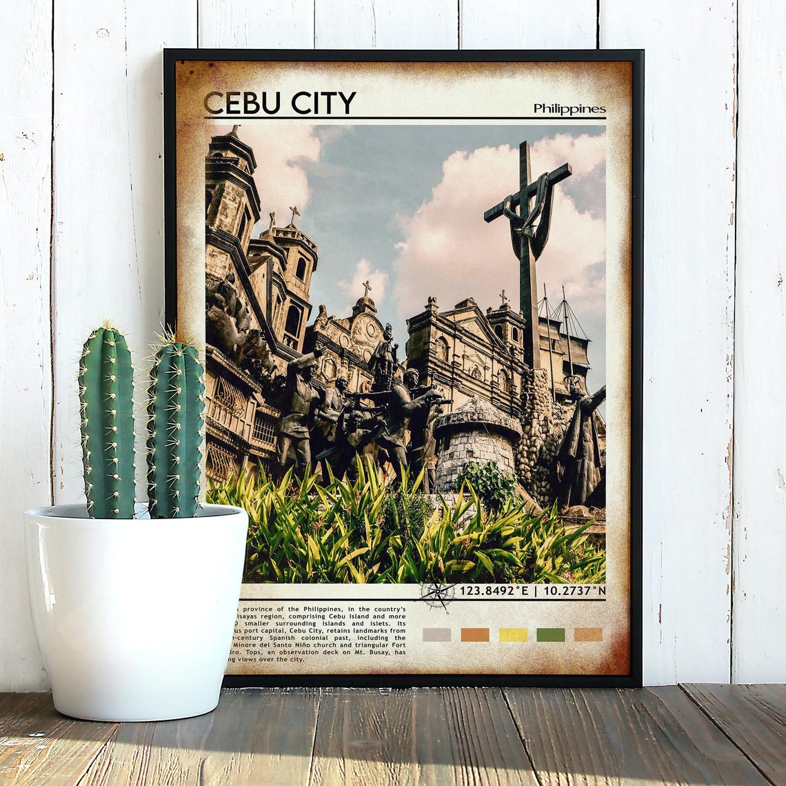 Cebu City Print Cebu City Art Cebu City Poster Cebu City Photo Cebu City Poster Print Cebu City Painting Cebu City Poster Philippines - Image 3