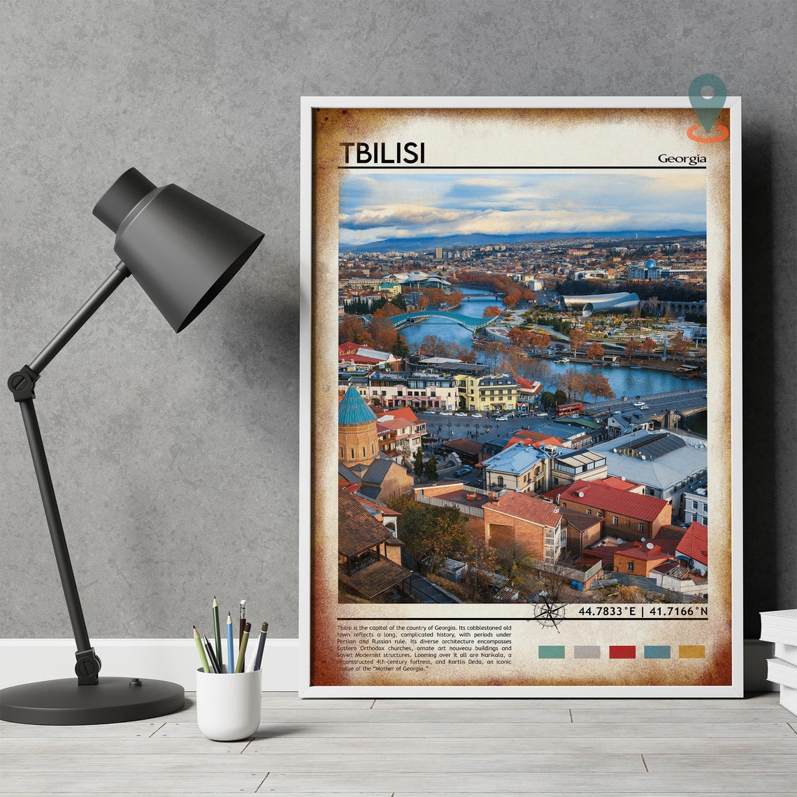 Tbilisi Print Tbilisi Art Tbilisi Poster Tbilisi Photo Tbilisi Poster Print Tbilisi Painting Georgia Travel Poster Tbilisi Wall Art - Image 4