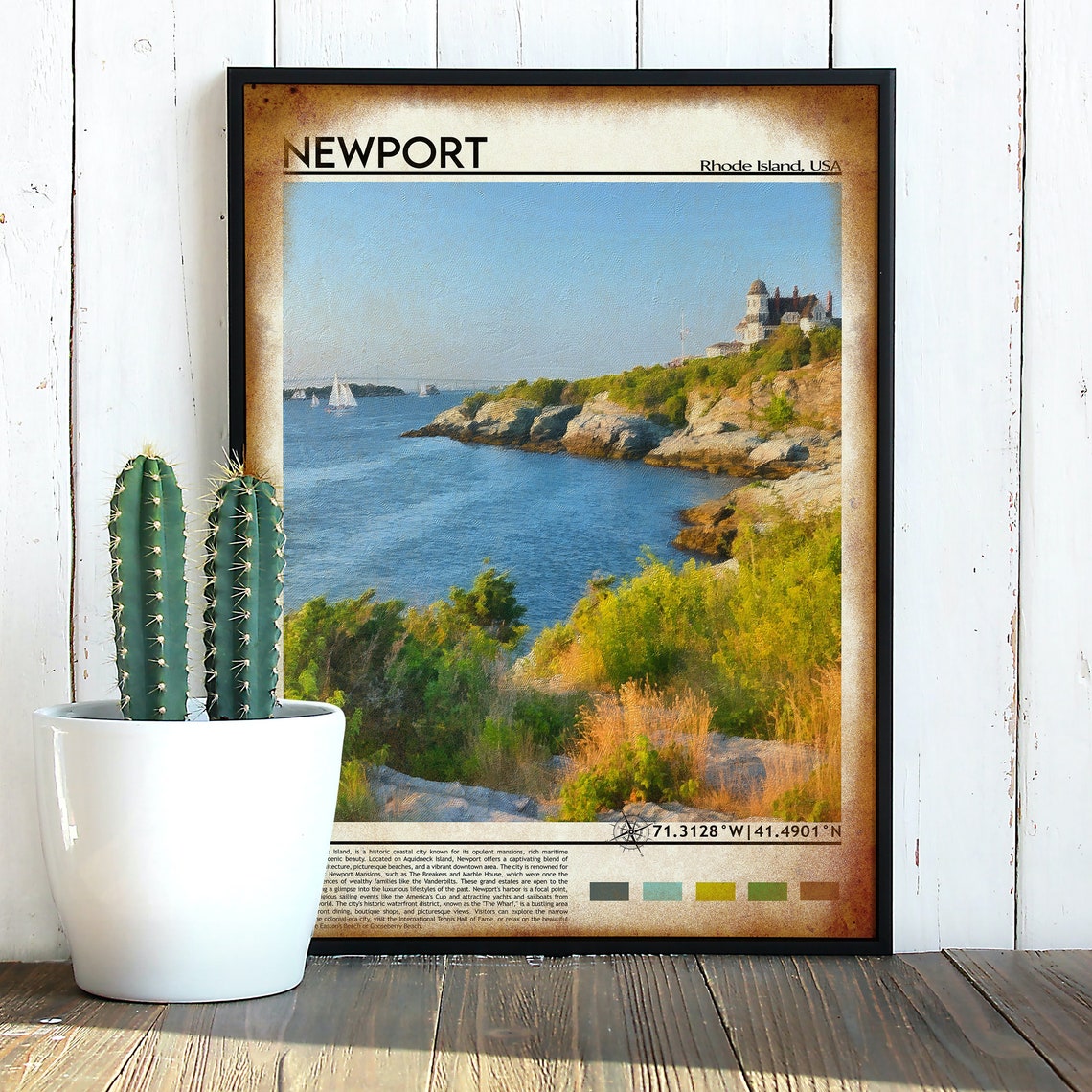 Newport Print Newport Poster Newport Wall Art Newport Travel Newport Art Print Newport Artwork Newport Photo Newport Rhode Island - Image 5