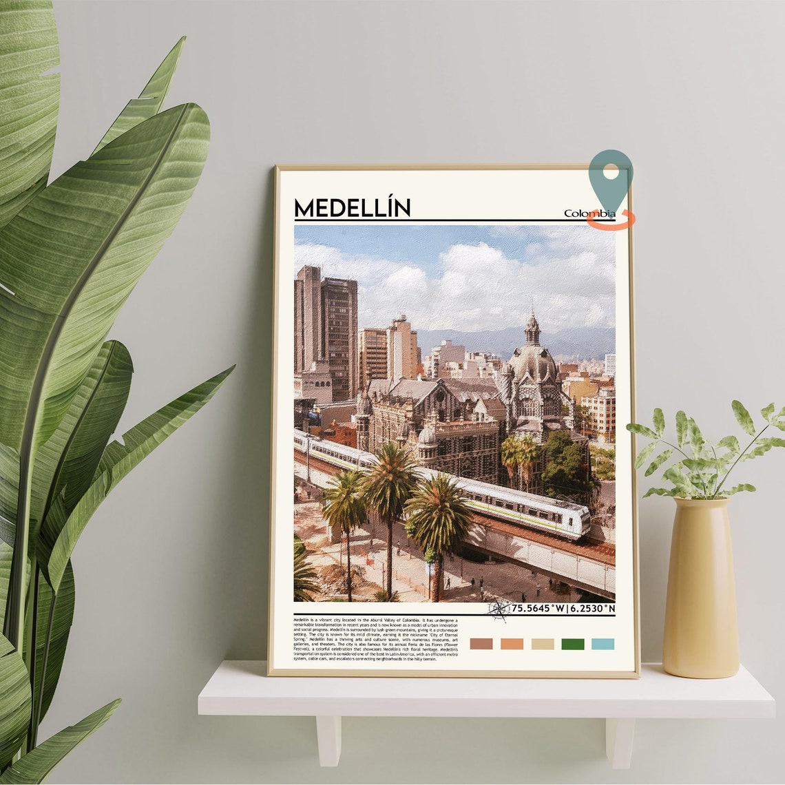 Medelln Print Medelln Poster Medelln Wall Art Medelln Travel Medelln Art Print Medelln Artwork Medelln Photo Colombia Print - Image 2