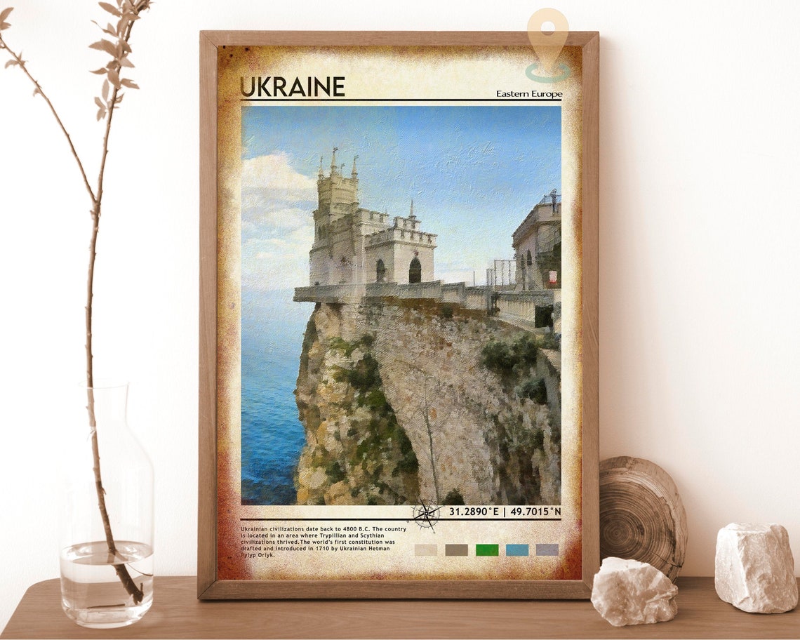 Ukraine Print Vintage Poster Ukraine Wall Art Ukraine Poster Ukraine Photo Ukraine Poster Print Ukraine Poster Ukraine Art - Image 6