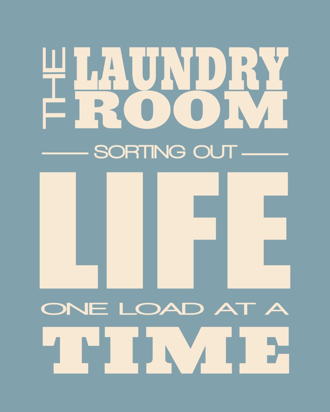 The Laundry Room Sorting Out Life Funny Vintage Quote Sign Wall Art - Image 2