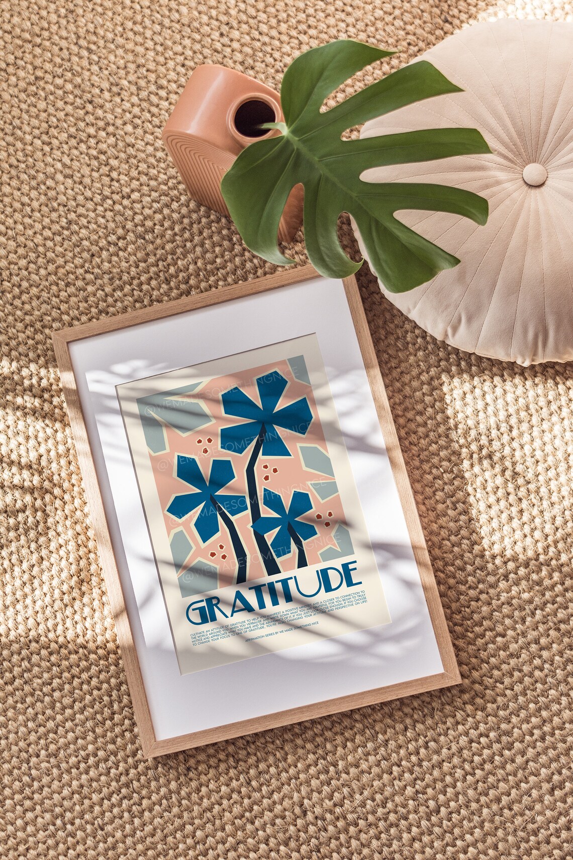 Gratitude Affirmation Print, Boho Mindfulness Art - Image 2