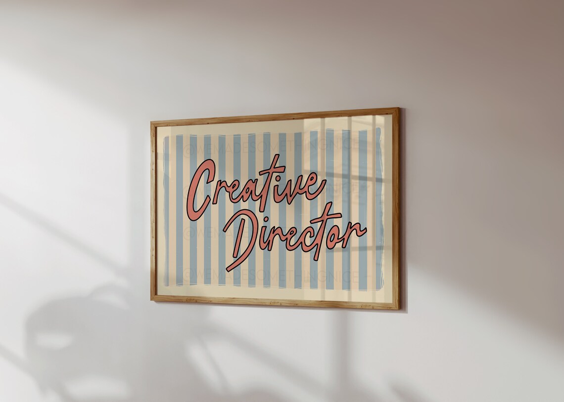 Creative Director Retro Poster, Coquette Room Decor - Image 3