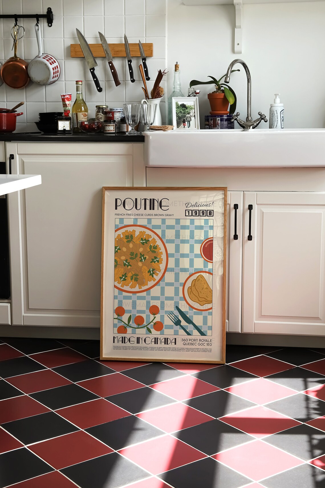 Poutine Poster, Trendy Kitchen Wall Art Print - Image 3