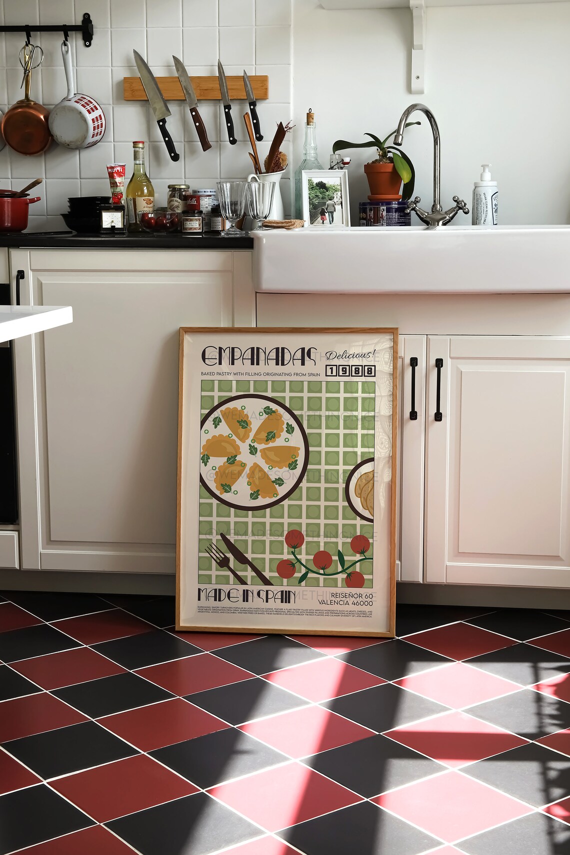 Empanadas Kitchen Poster, Mid-Century Modern Food Art - Image 3