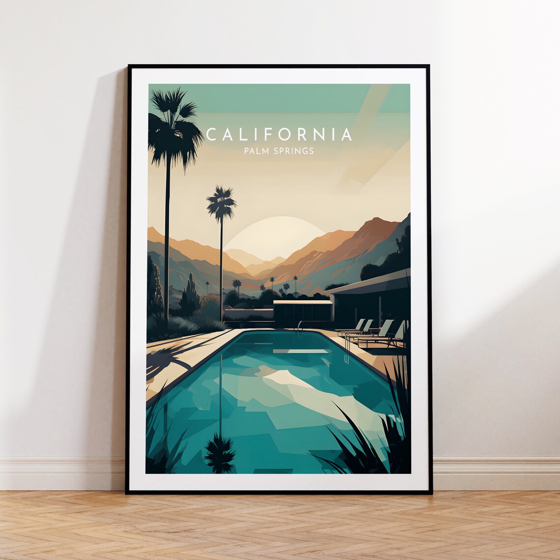 Palm Springs Travel Poster, California Home Decor