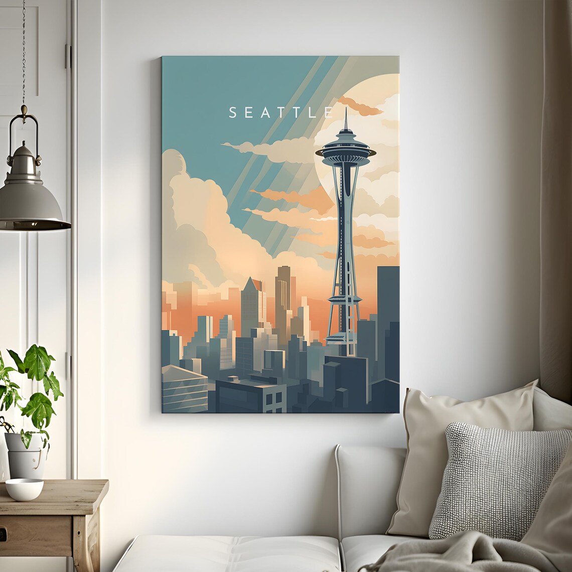 Seattle Travel Poster, United States Home Decor - Image 3