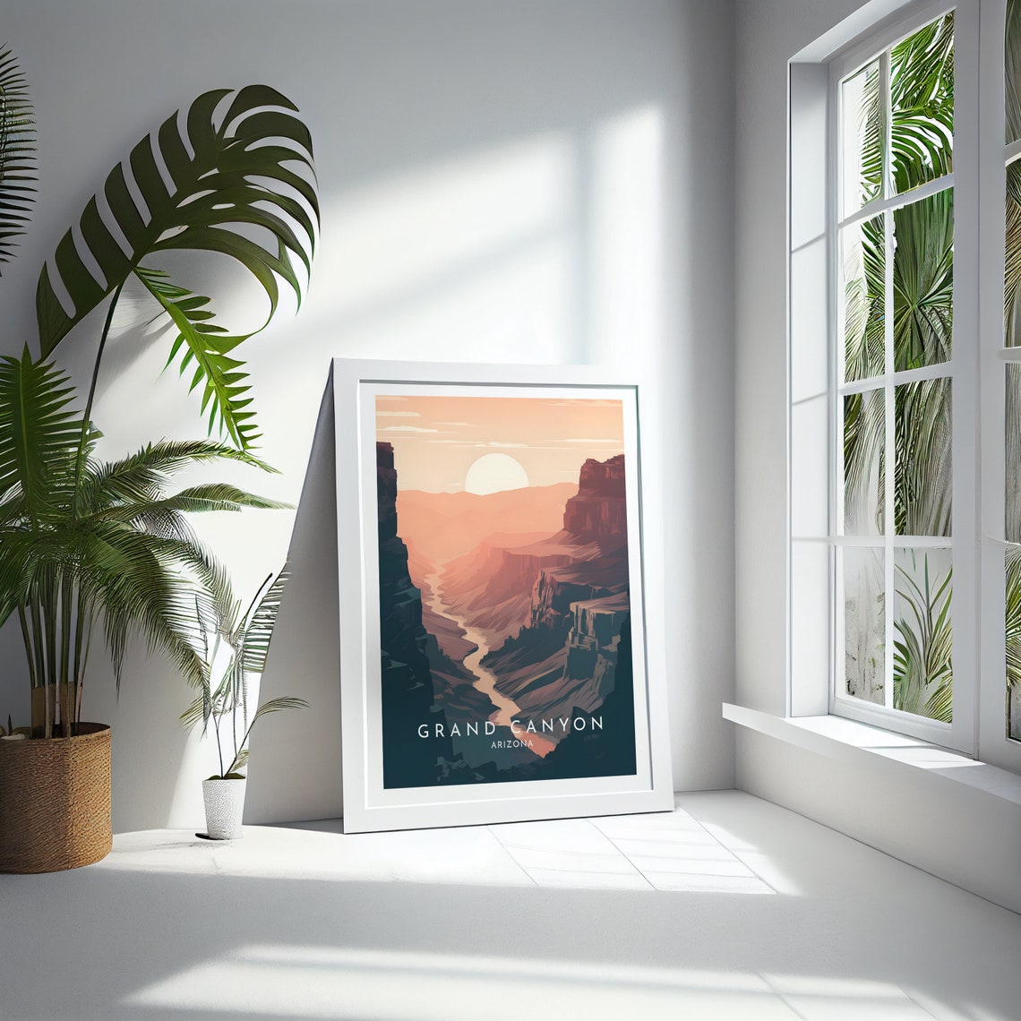 Grand Canyon Arizona Sunset River Cliffs Dramatic Travel Wall Poster - Image 4