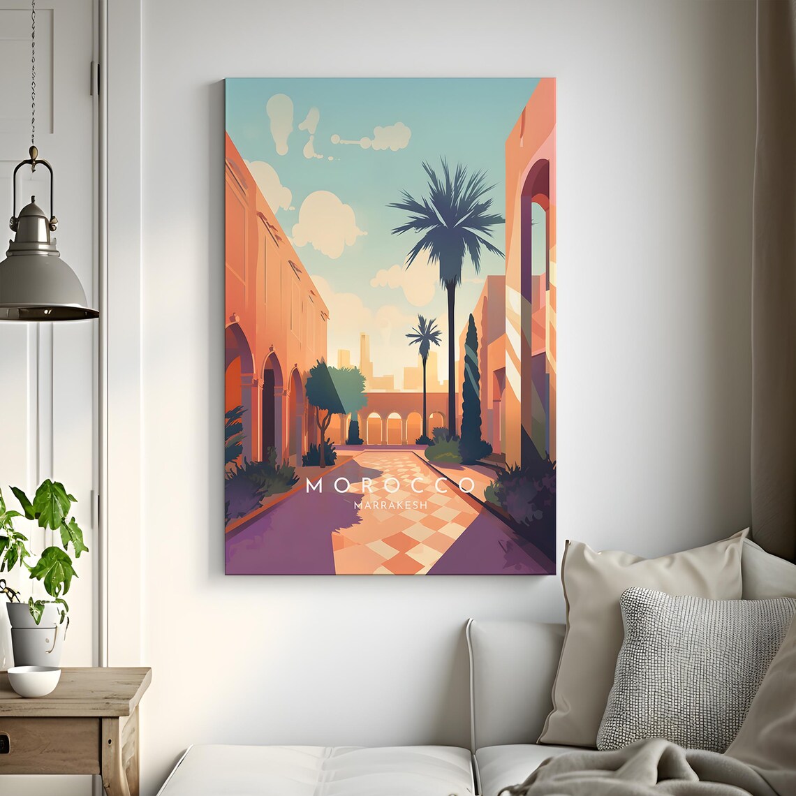 Marrakesh Travel Poster, Morocco Home Decor - Image 3