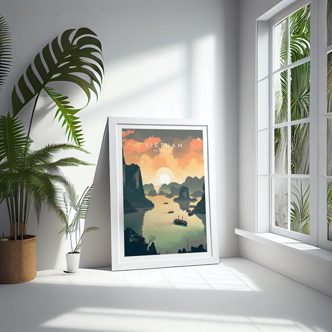 Vietnam Travel Print, Ha Long Bay Travel Poster - Image 4