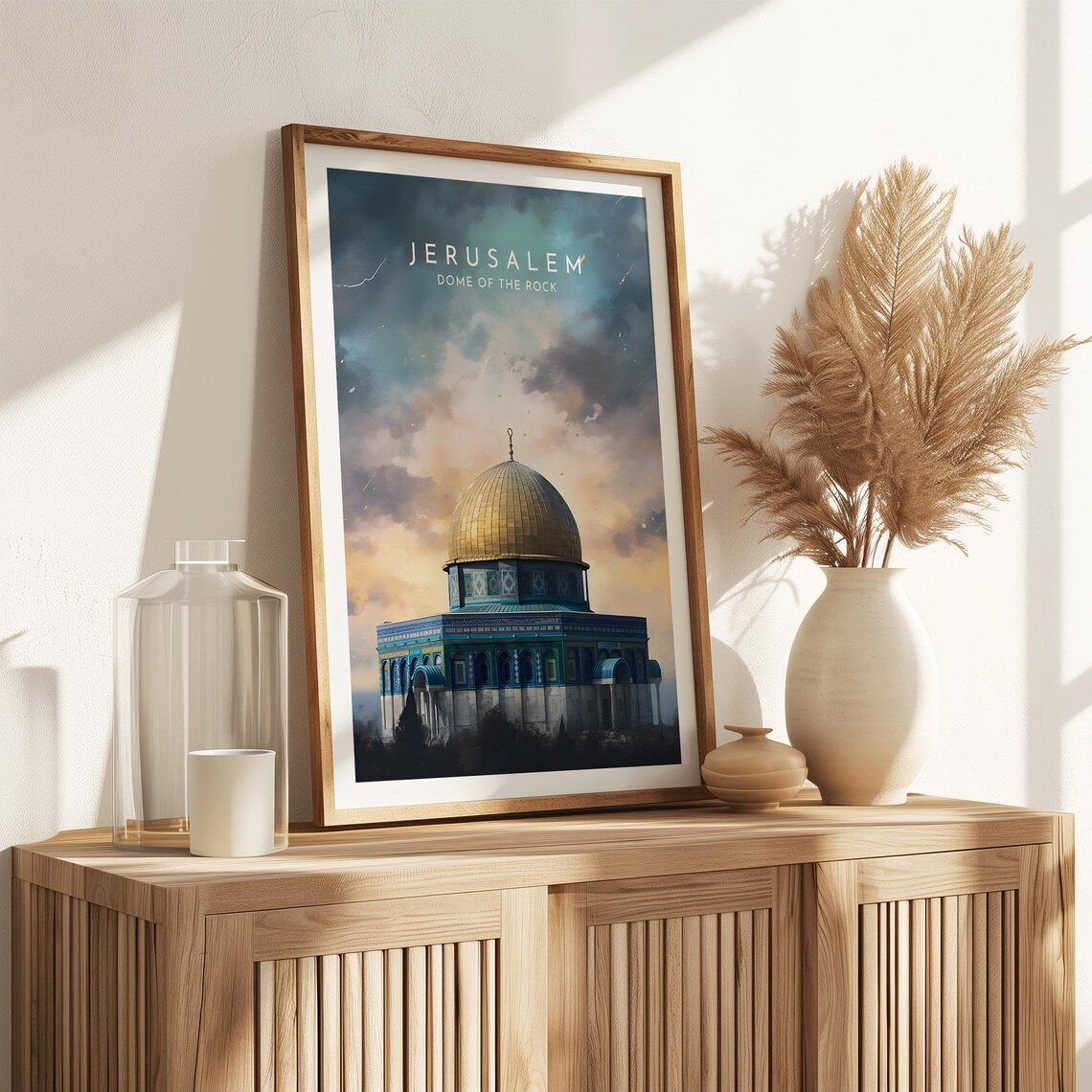 Jerusalem Travel Poster, Dome Of The Rock - Image 2