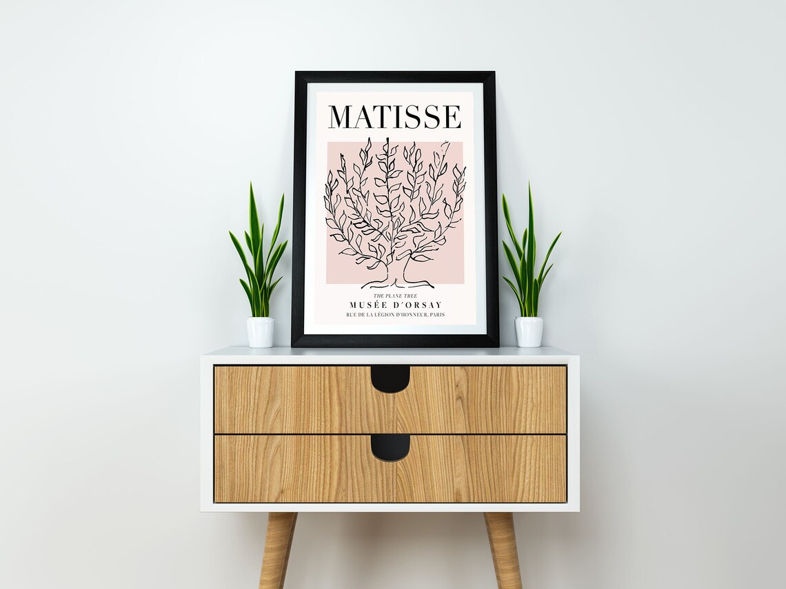 Henri Matisse Plane Tree Vintage Line Art Poster - Image 2