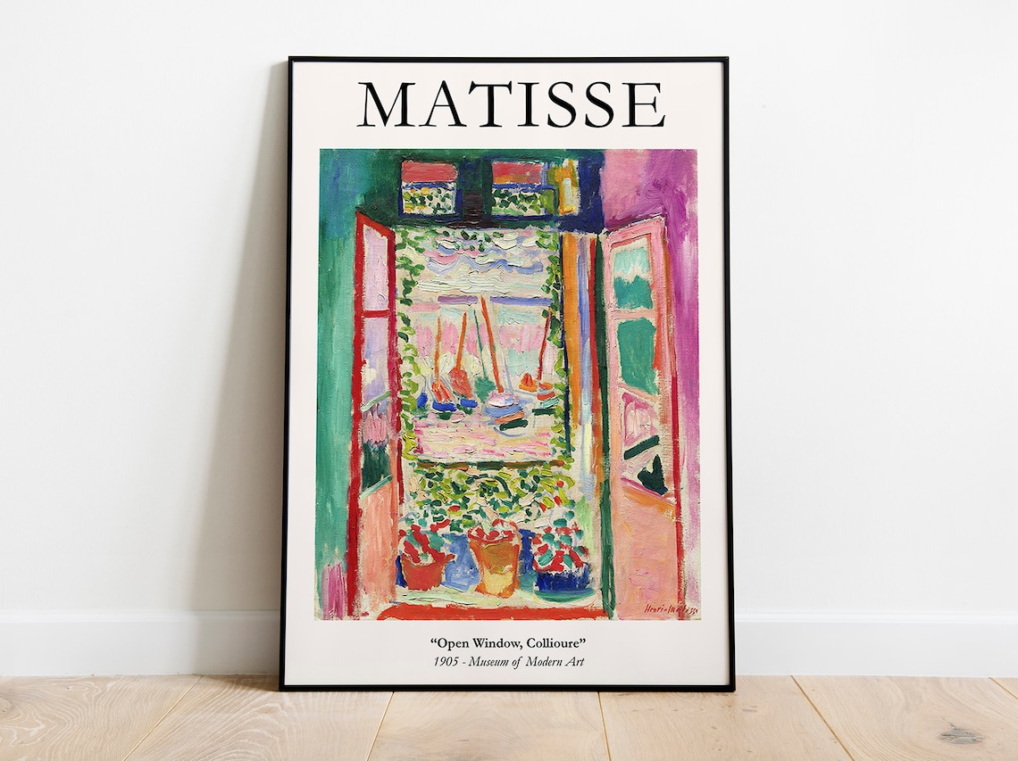 Matisse Open Window Collioure Exhibition Poster