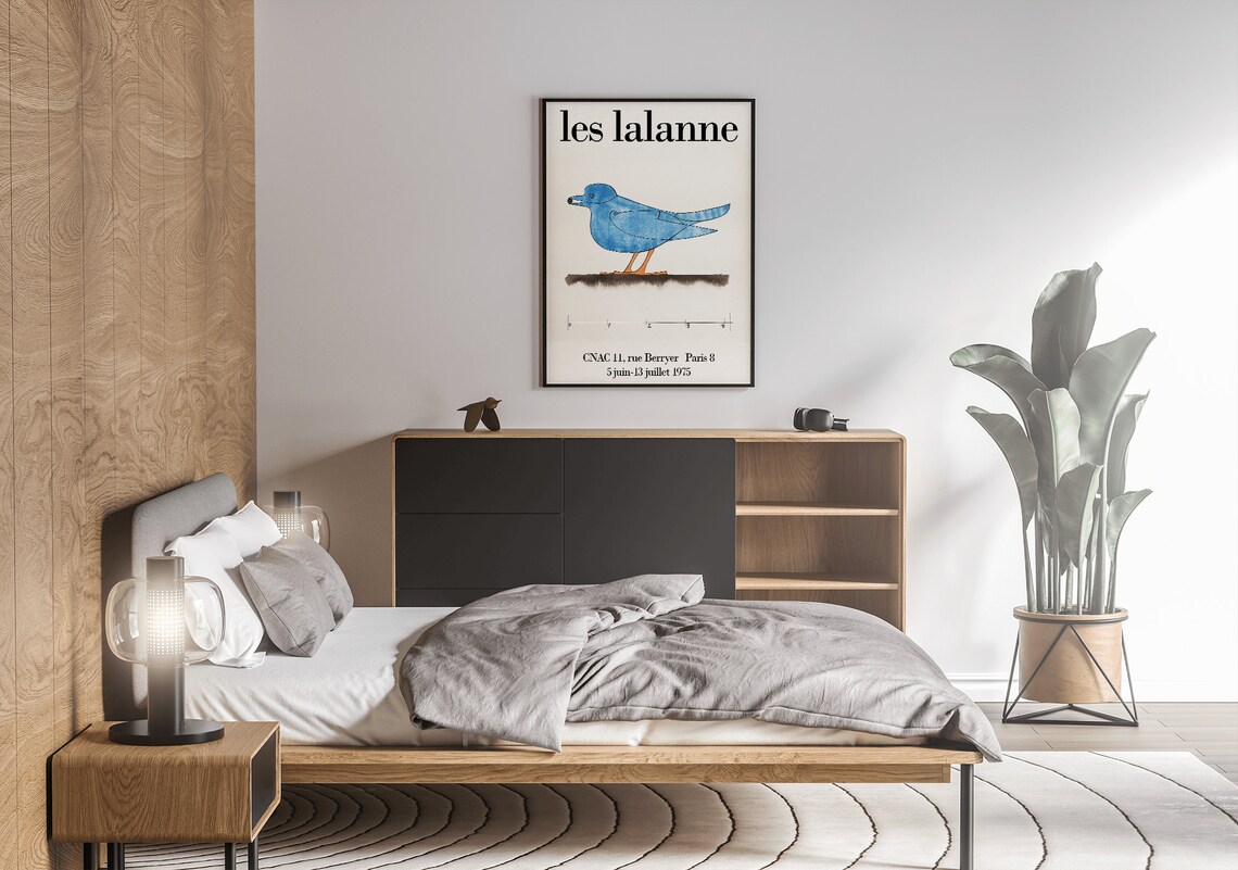 Les Lalanne Blue Bird Exhibition Poster, Vintage - Image 5