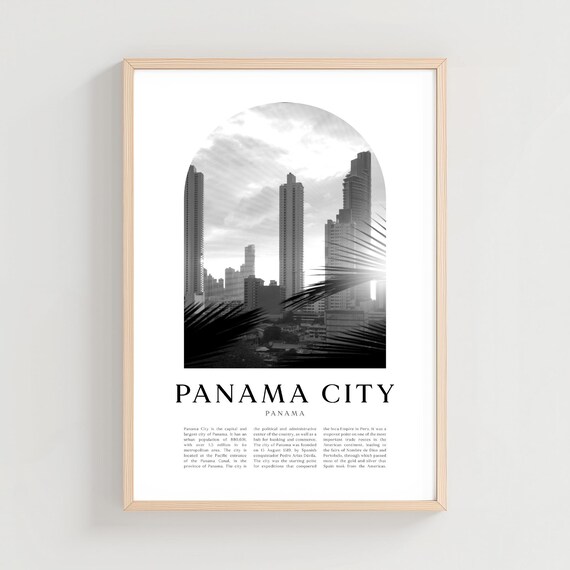 Panama City Travel Poster Print Wall Art Gift Decor Ce14m