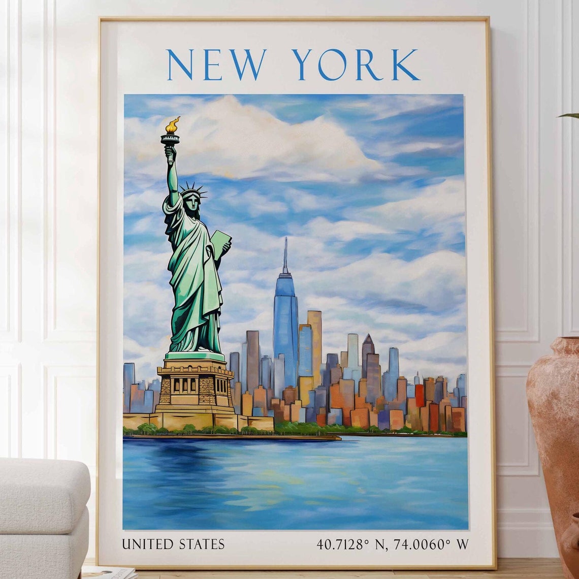 New York Print Statue Of Liberty Art New York Poster New York Lover New York Art New York Print Travel Travel Print