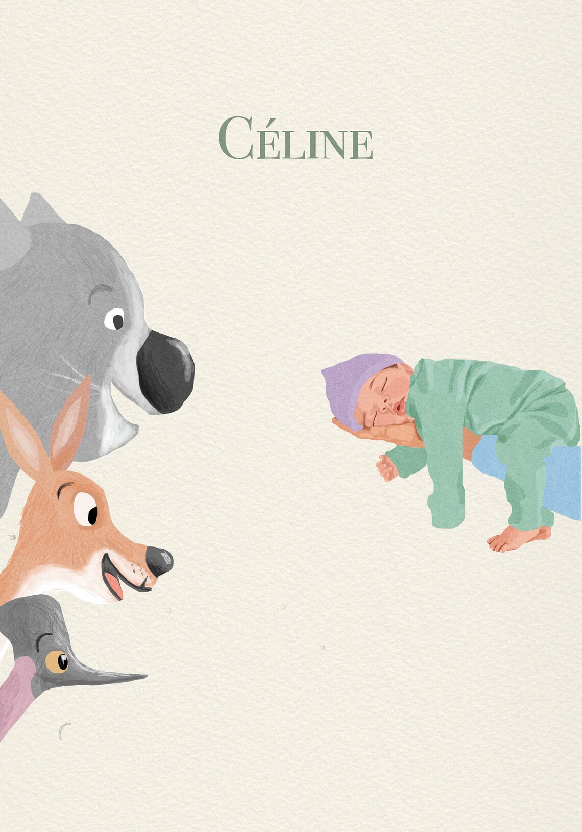 Customized Birth Announcement Card, Birth Announcement - Image 4