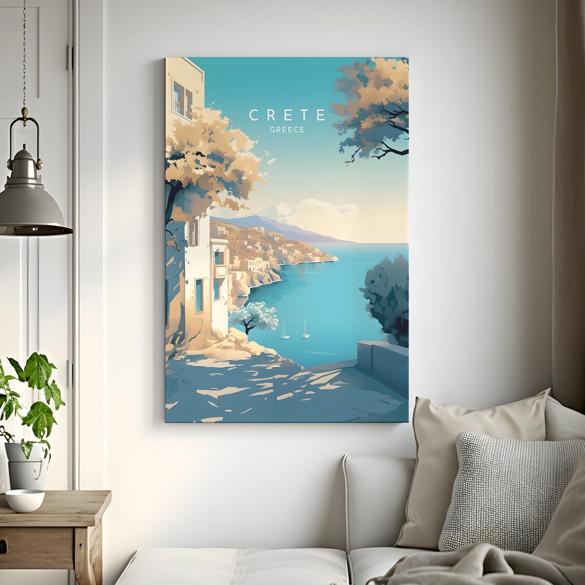 Crete Travel Print, Greece Coastal Destination Poster - Image 3