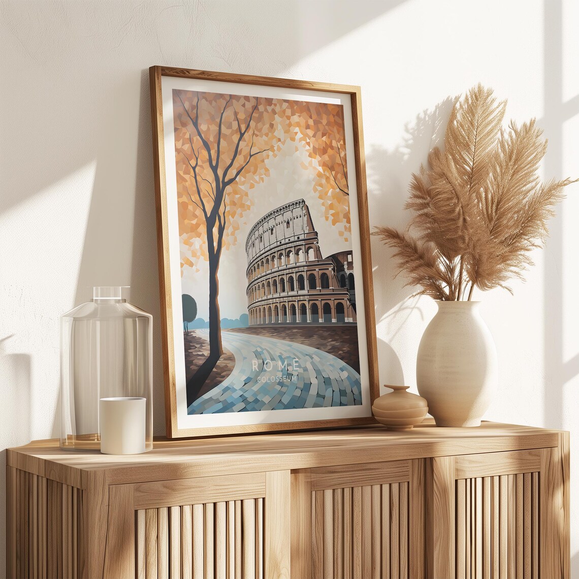 Rome Travel Poster, Colosseum Italy Home Decor - Image 2