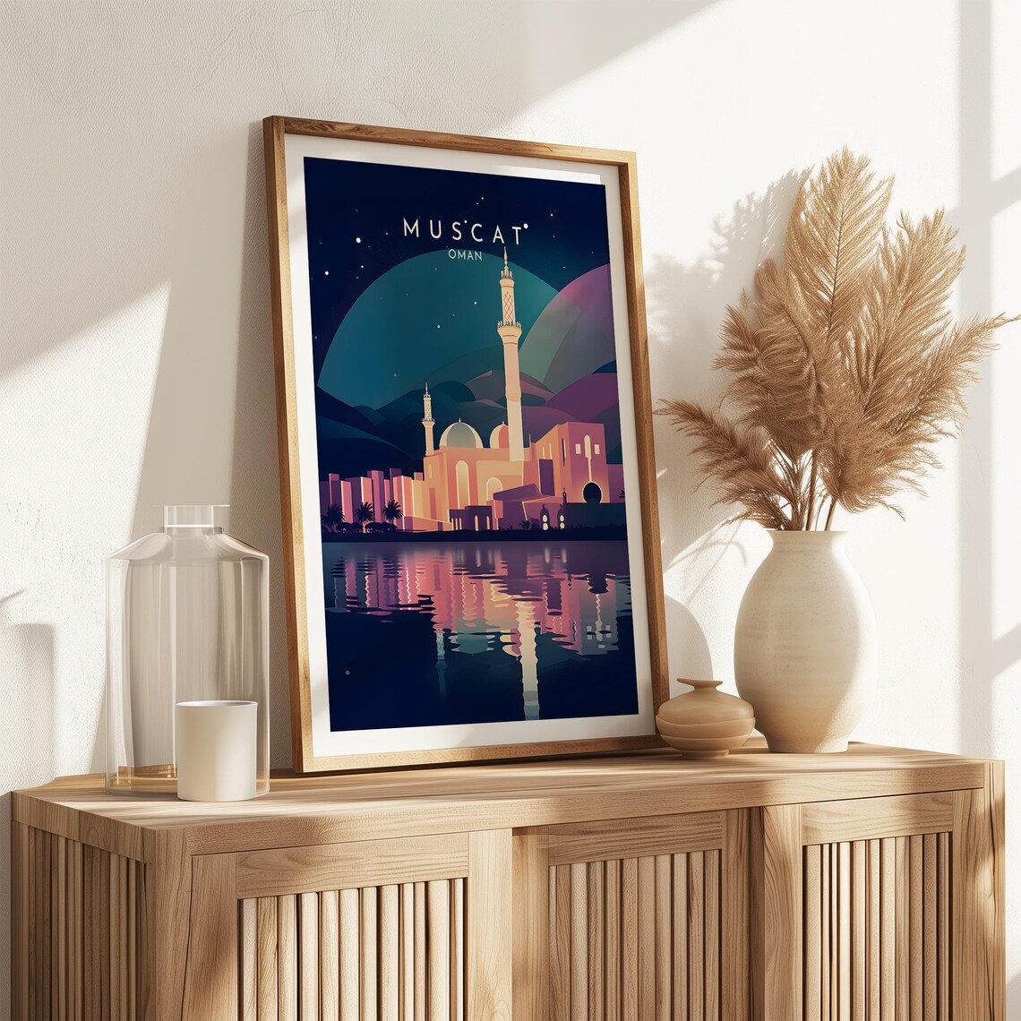 Muscat Travel Poster, Oman Home Decor Print - Image 2