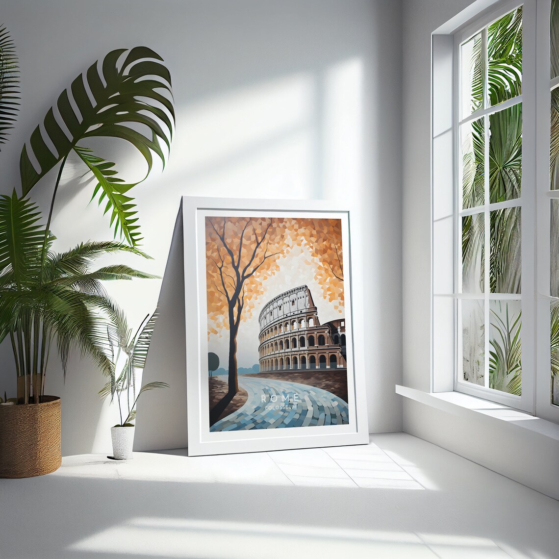 Rome Travel Poster, Colosseum Italy Home Decor - Image 4
