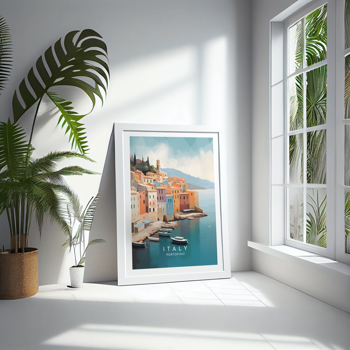 Portofino Travel Poster, Italy Travel Print - Image 4