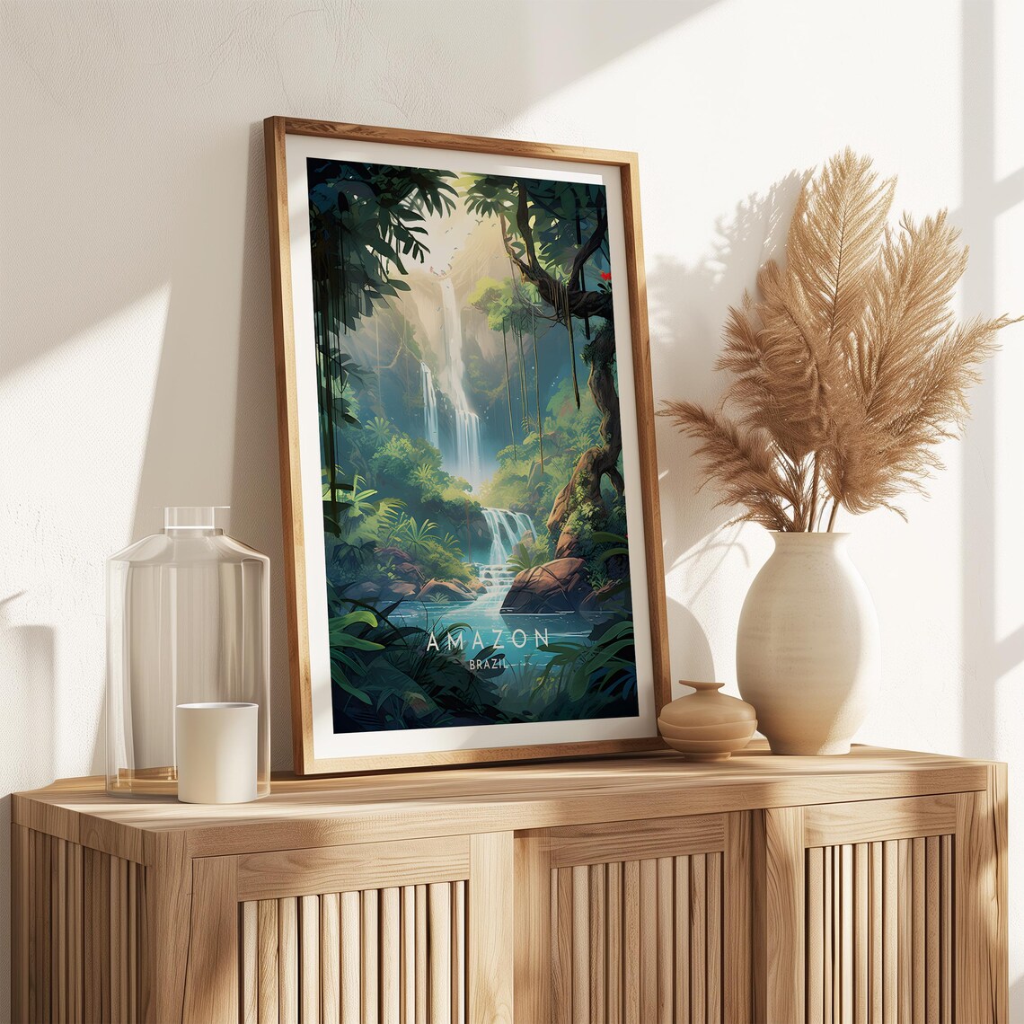 Amazon Travel Print, Brazil Rainforest Poster - Image 2