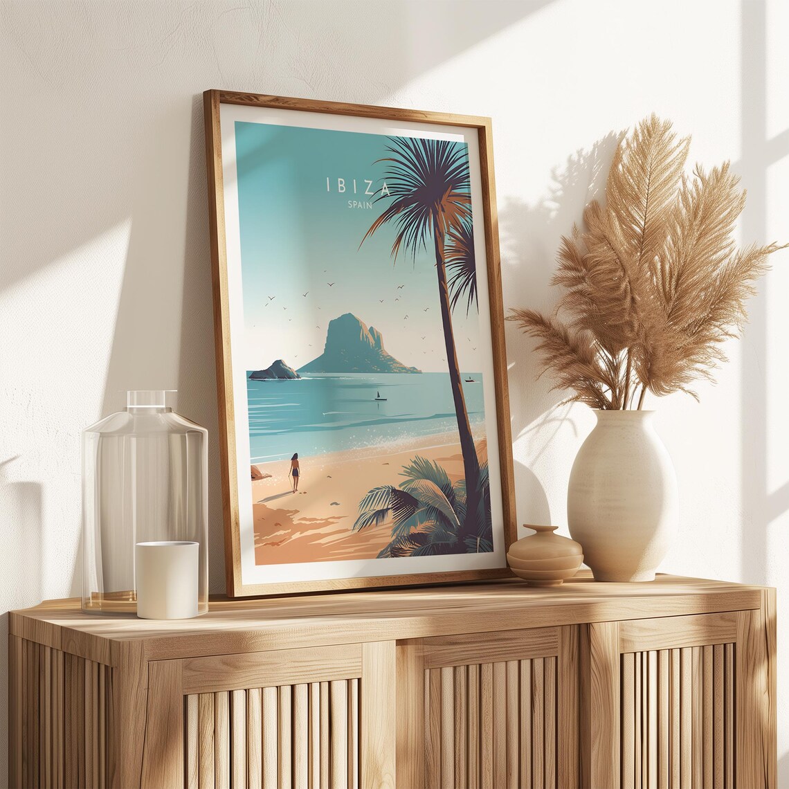 Ibiza Travel Poster, Spain Home Decor Print - Image 2