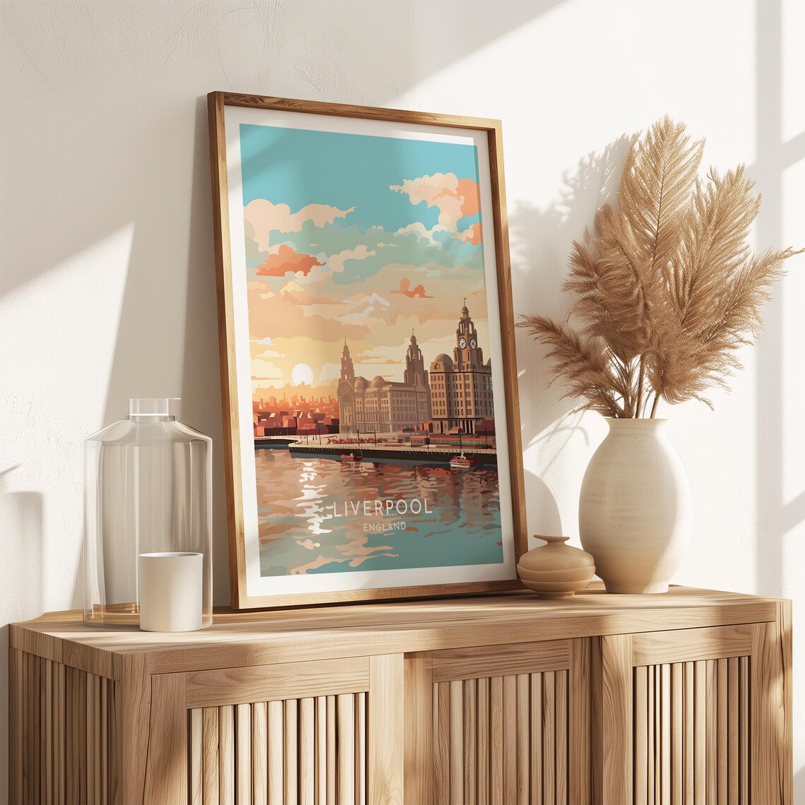 Liverpool Travel Poster, England Home Decor Print - Image 2