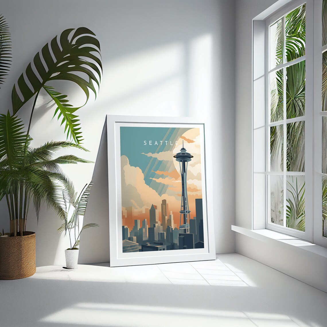 Seattle Travel Poster, United States Home Decor - Image 4