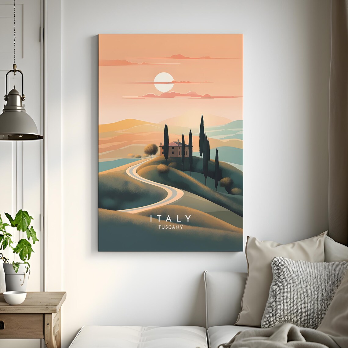 Tuscany Italy Travel Poster, Home Decor Print - Image 3