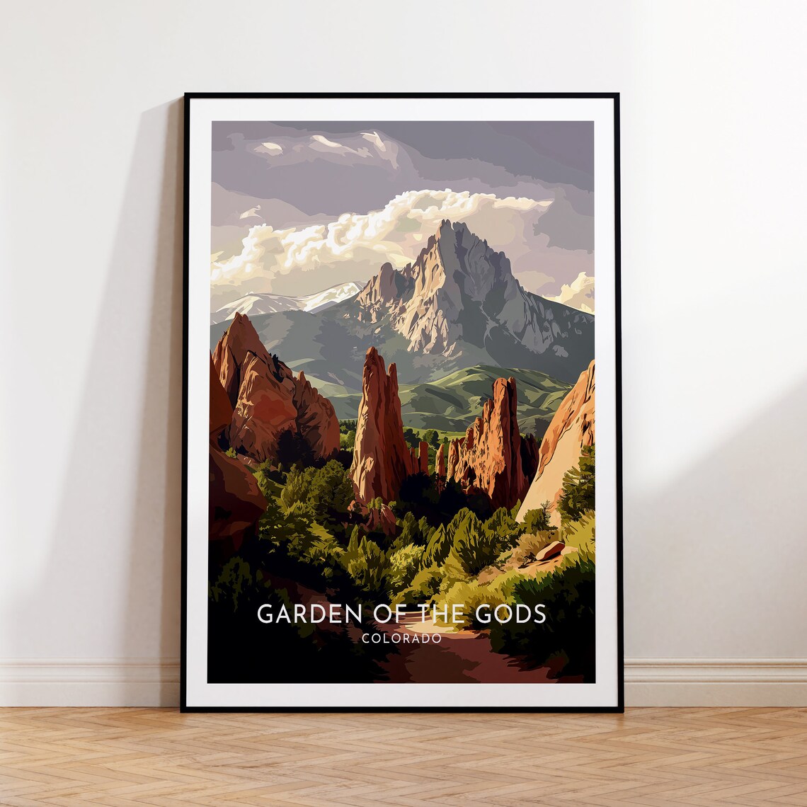 Garden Of The Gods Travel Poster, Colorado