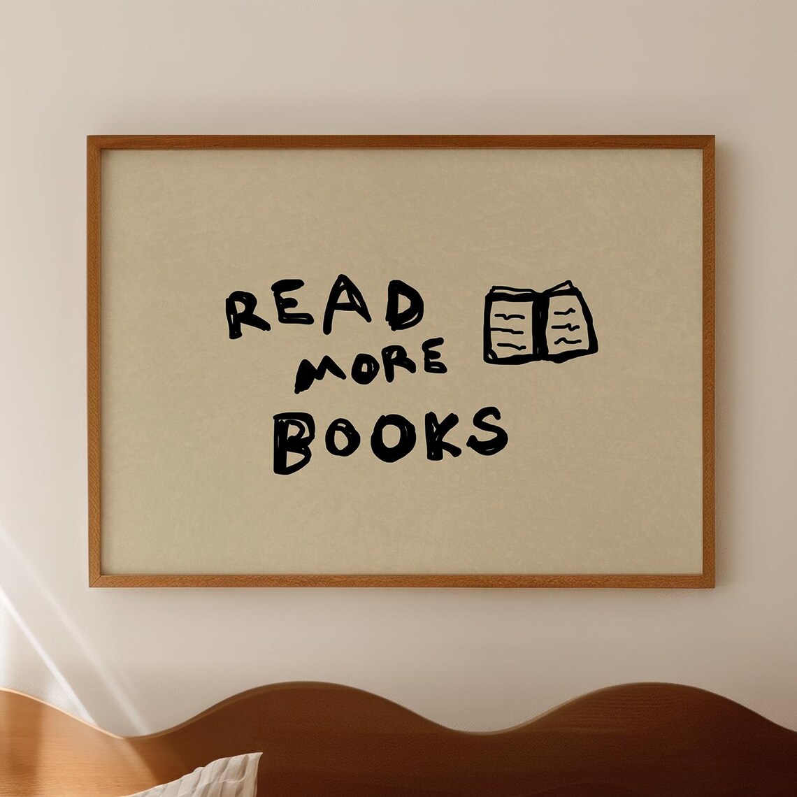 Read More Books Handwritten Style Art Print