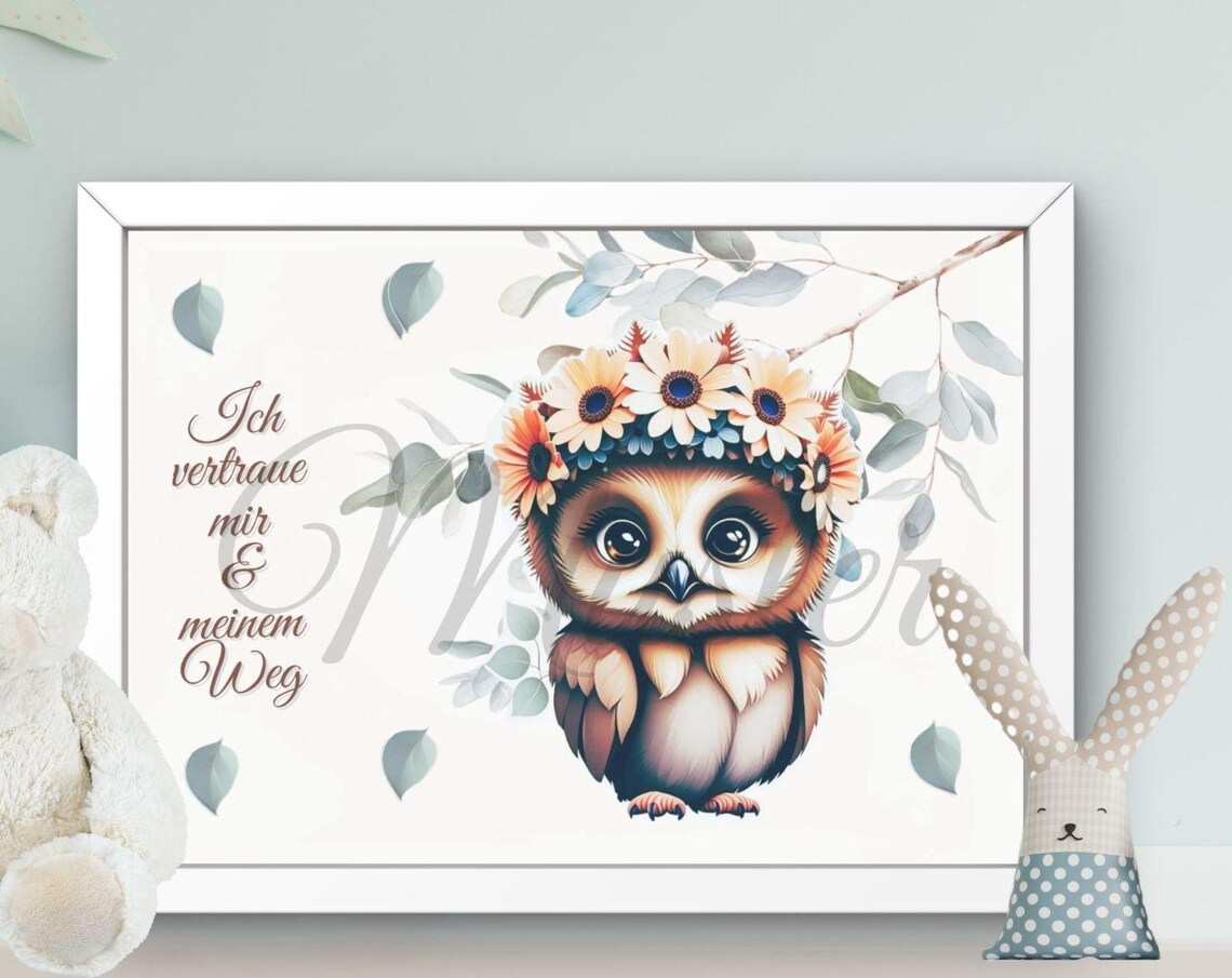 Animal Poster, Nursery Decor Motivational Wall Art