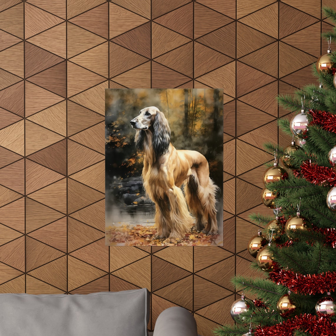 Afghan Hound Dog Art Print Dog Wall Art Animal Art Print Animal Art Poster Dog Lover Gift Colorful Animal Wall Art Cool Dog Art - Image 3