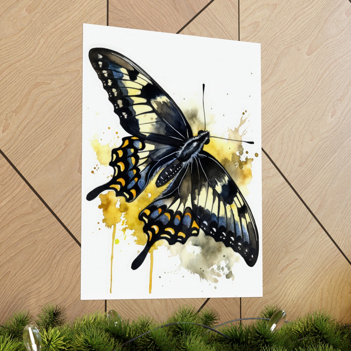 Swallowtail Butterfly Art Print Butterfly Home Dcor Watercolor Butterfly Painting Insect Wall Art Nature Lover Butterflies Artwork - Image 2
