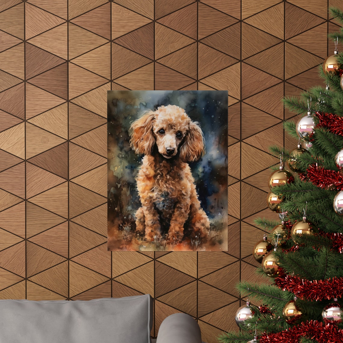 Poodle Dog Art Print Dog Wall Art Animal Art Print Animal Art Poster Dog Lover Gift Colorful Animal Wall Art Cool Dog Art - Image 3