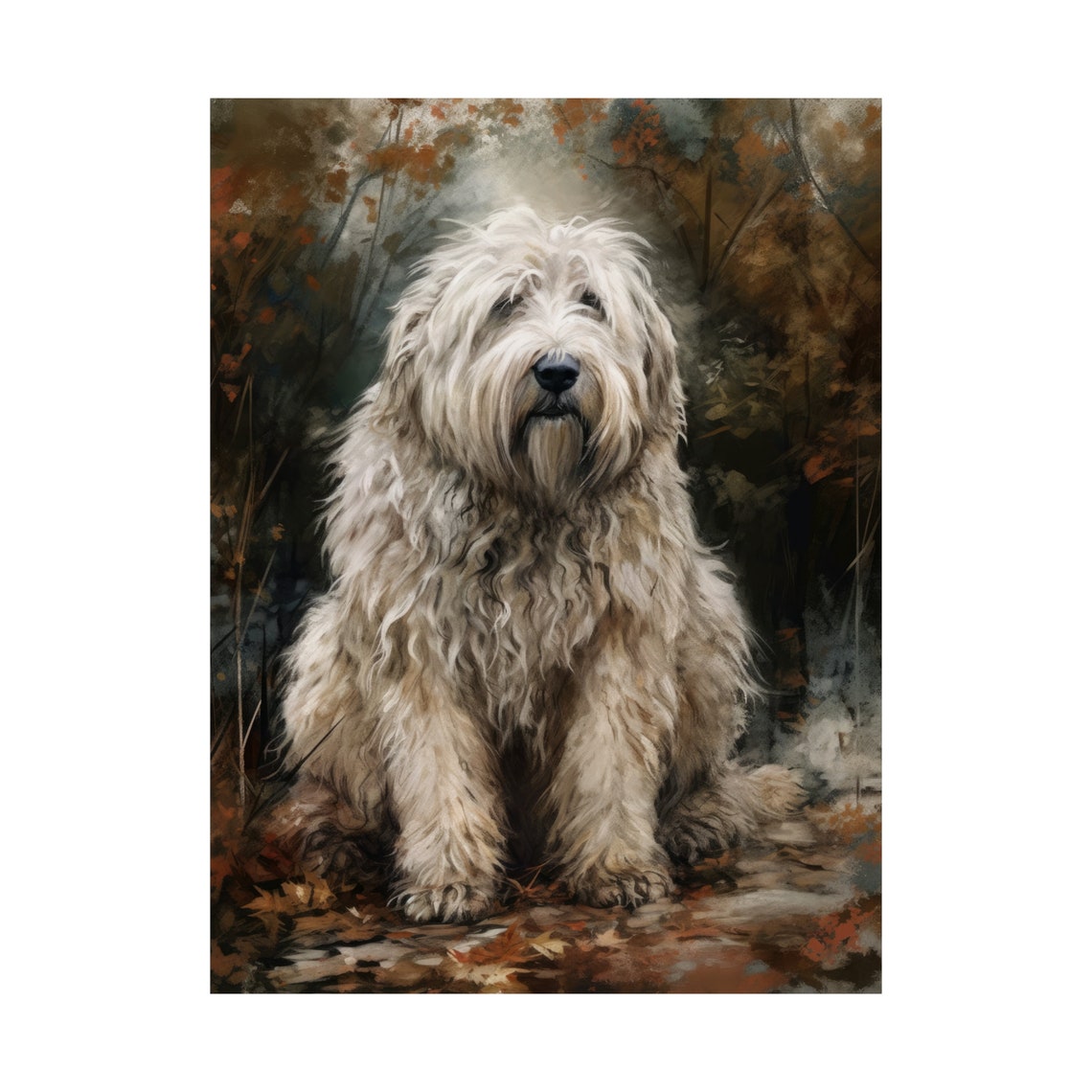 Komondor Dog Art Print Dog Wall Art Animal Art Print Animal Art Poster Dog Lover Gift Colorful Animal Wall Art Cool Dog Art - Image 4