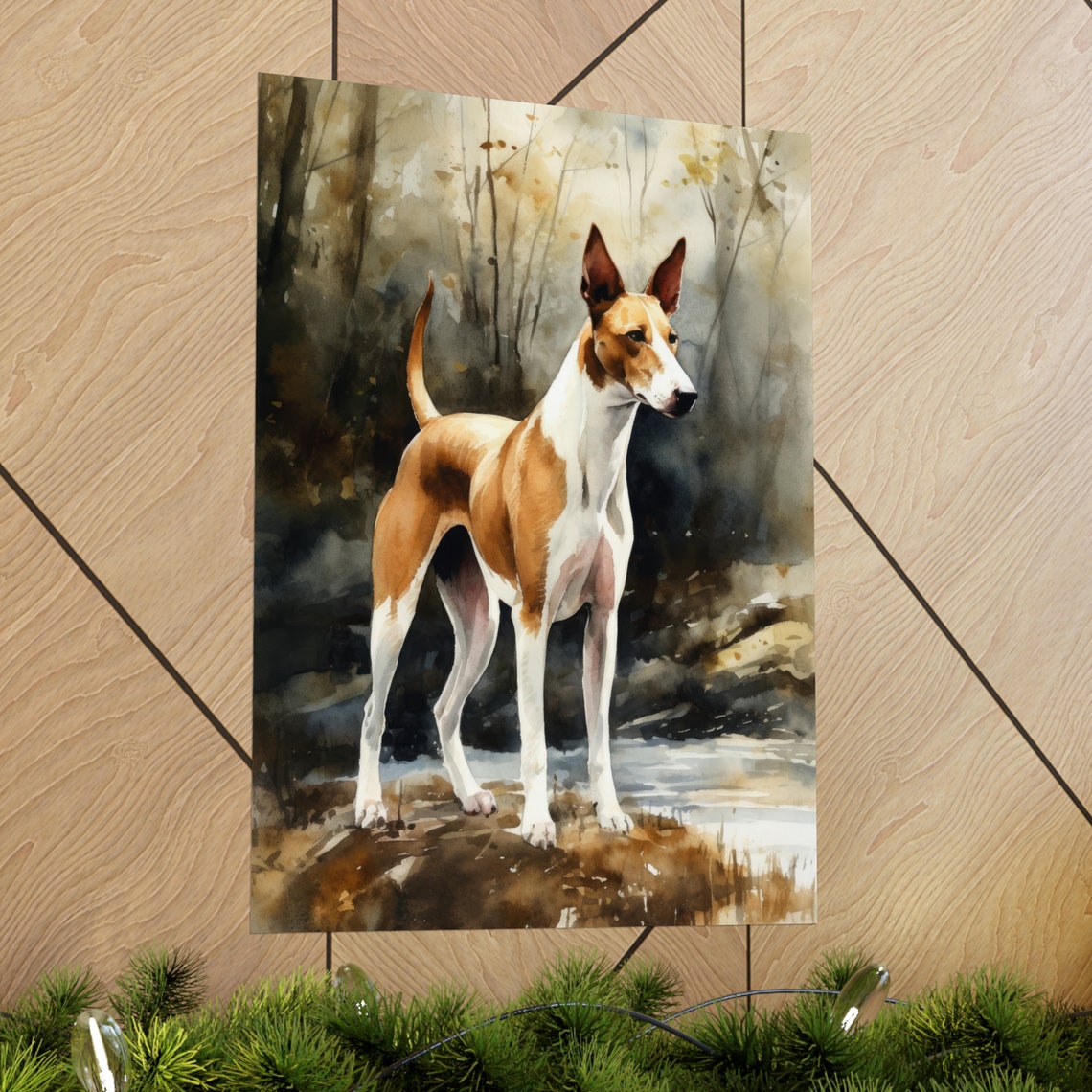 Ibizan Hound Dog Art Print Dog Wall Art Animal Art Print Animal Art Poster Dog Lover Gift Colorful Animal Wall Art Cool Dog Art - Image 2