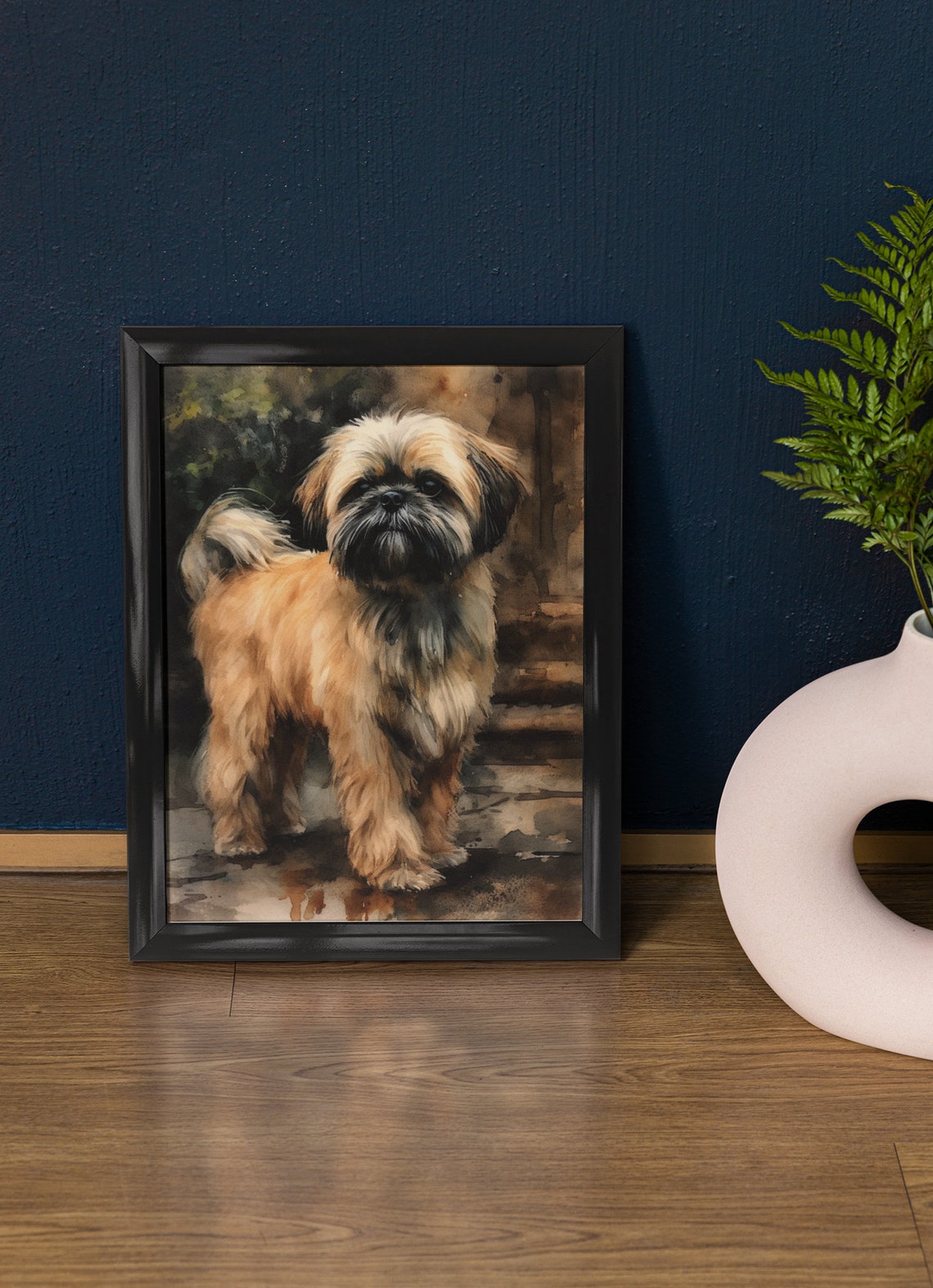Lhasa Apso Dog Art Print Dog Wall Art Animal Art Print Animal Art Poster Dog Lover Gift Colorful Animal Wall Art Cool Dog Art