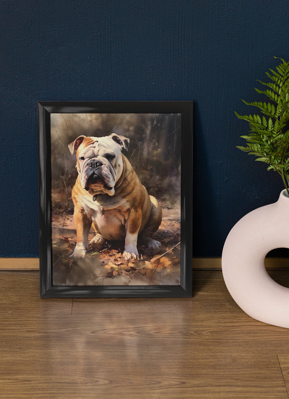 Bulldog Dog Art Print Dog Wall Art Animal Art Print Animal Art Poster Dog Lover Gift Colorful Animal Wall Art Cool Dog Art