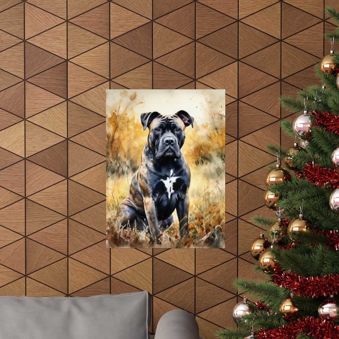 Cane Corso Dog Art Print Dog Wall Art Animal Art Print Animal Art Poster Dog Lover Gift Colorful Animal Wall Art Cool Dog Art - Image 3