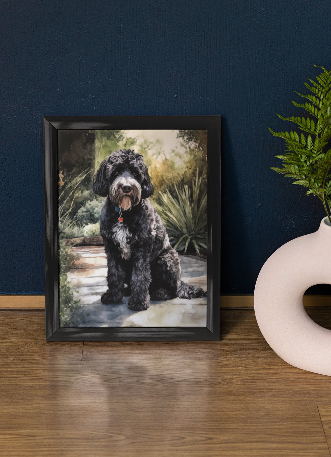 Portuguese Water Dog Art Print Dog Wall Art Animal Art Print Animal Art Poster Dog Lover Gift Colorful Animal Wall Art Cool Dog Art