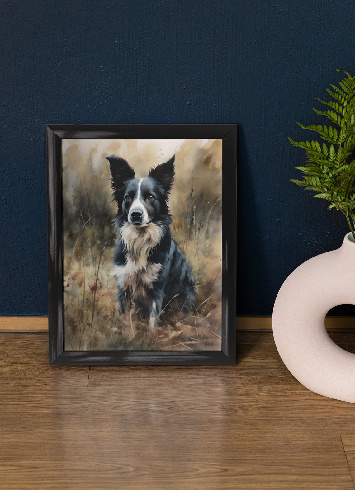 Border Collie Dog Art Print Dog Wall Art Animal Art Print Animal Art Poster Dog Lover Gift Colorful Animal Wall Art Cool Dog Art